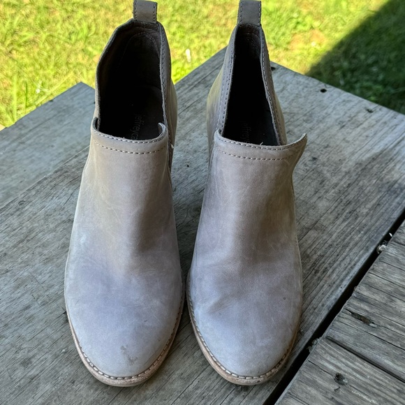 Jeffrey Campbell gray leather Rosalee western pull on ankle Booties size 9 - Picture 2 of 7